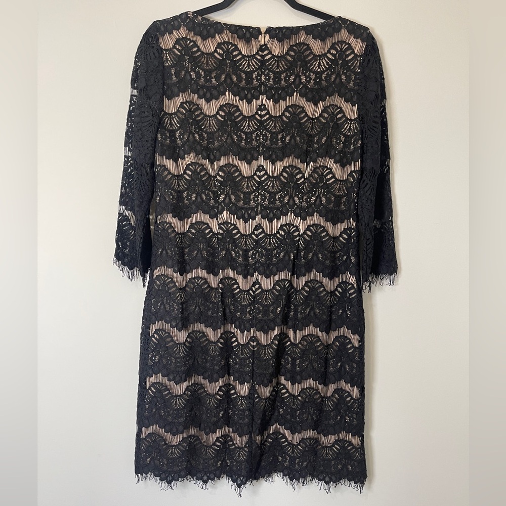 Jessica Howard Womens Dress Size 6 Black Lace Formal